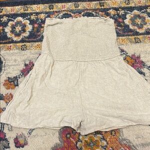 Abercrombie and Fitch beige romper